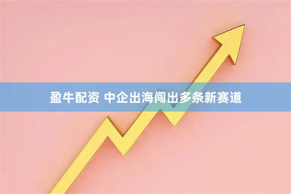 盈牛配资 中企出海闯出多条新赛道